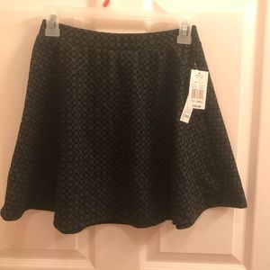 Black and grey skater skirt, brand new with tags